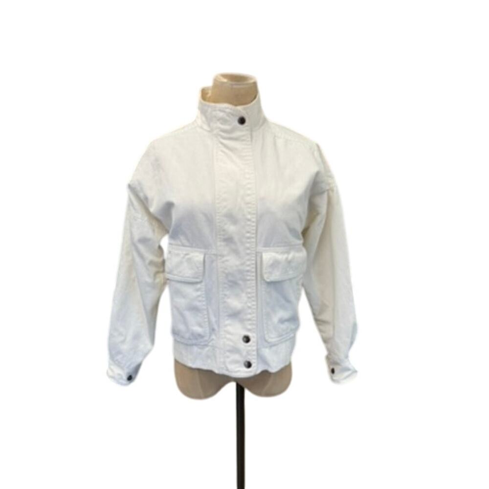"AMERICAN EAGLE OUTFITTER'S" VTG White Cotton Blend Women's SZ S 80's Jacket